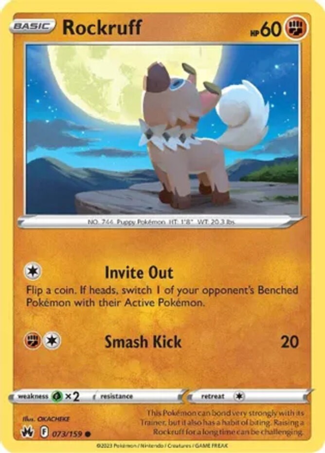 Rockruff - 073/159 - Common - Near Mint