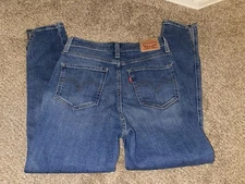 Levi's Women's Blue Jeans 721 High Rise Skinny Ankle Jeans Size 28