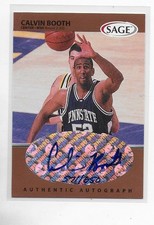 1999 Sage Auto Bronze 232/650 Calvin Booth #A6 Auto