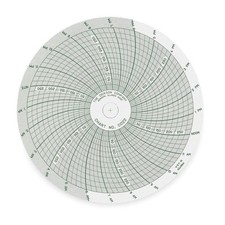 DICKSON C022 Circular Paper Chart, 24 hr, 60 pkg 3ELT7