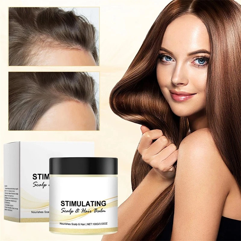 3PCS-Stimulating Nourishes Scalp and Hair Balm,Thicker Strands,Shea Mango Butter - Image 3 of 4