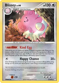 Blissey - 5/123 - Pokemon Mysterious Treasures Holo Card NM