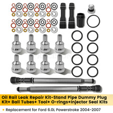 New Updated Stand Pipe Dummy Plug Kit Ball Tubes For 6.0l 04.5-07 Powerstroke