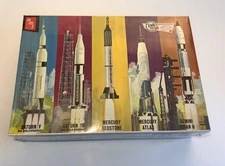 AMT #700-06 Man In Space 5 Complete Rocket Kits 1:200 Scale Kit NEW SEALED