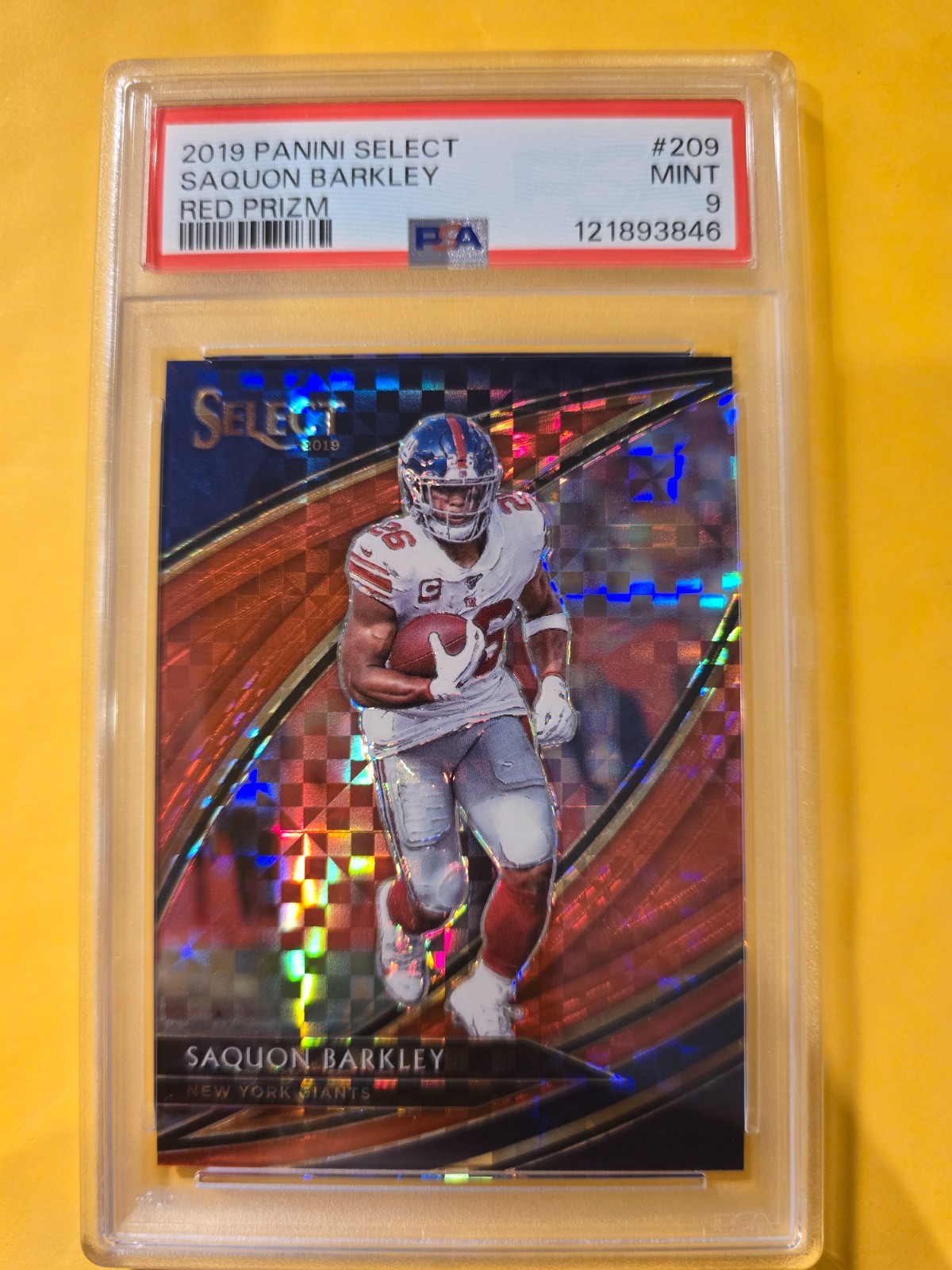 2019 Panini Select - Field Level Saquon Barkley #209 Red Prizm /49