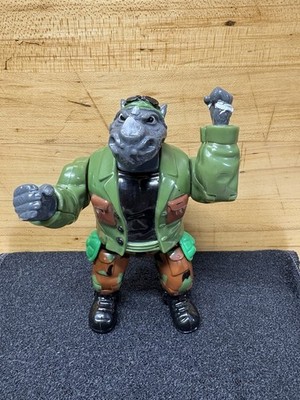 1992 Mutatin  Rocksteady Figure Teenage Mutant Ninja Turtles Playmates + Grenade