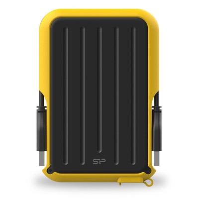 Silicon Power A66 External Hard Drive 5000 GB Black Yellow