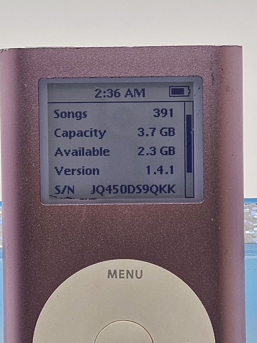 Apple iPod Mini 1st Gen, 4gb, MODEL A1051 Purple E7 | eBay