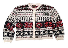 Eddie Bauer VTG 90s Aztec Boxy Cardigan Sweat...