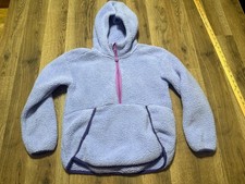 All in Motion Hoodie, Youth Girls Size Large, Purple Pink, Quarter Zipper