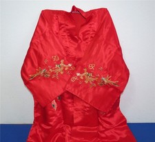Staatsgeschenk China Peking Grand Hotel Beijing Kimono bestickt XL rot