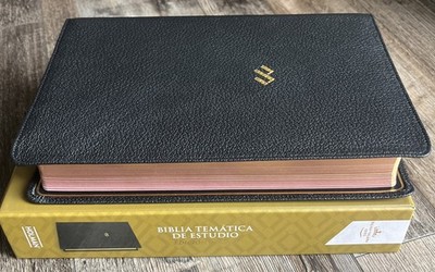 Bibli RVR 1960  Temática de Estudio, Edición Deluxe, Piel Genuina letra 10