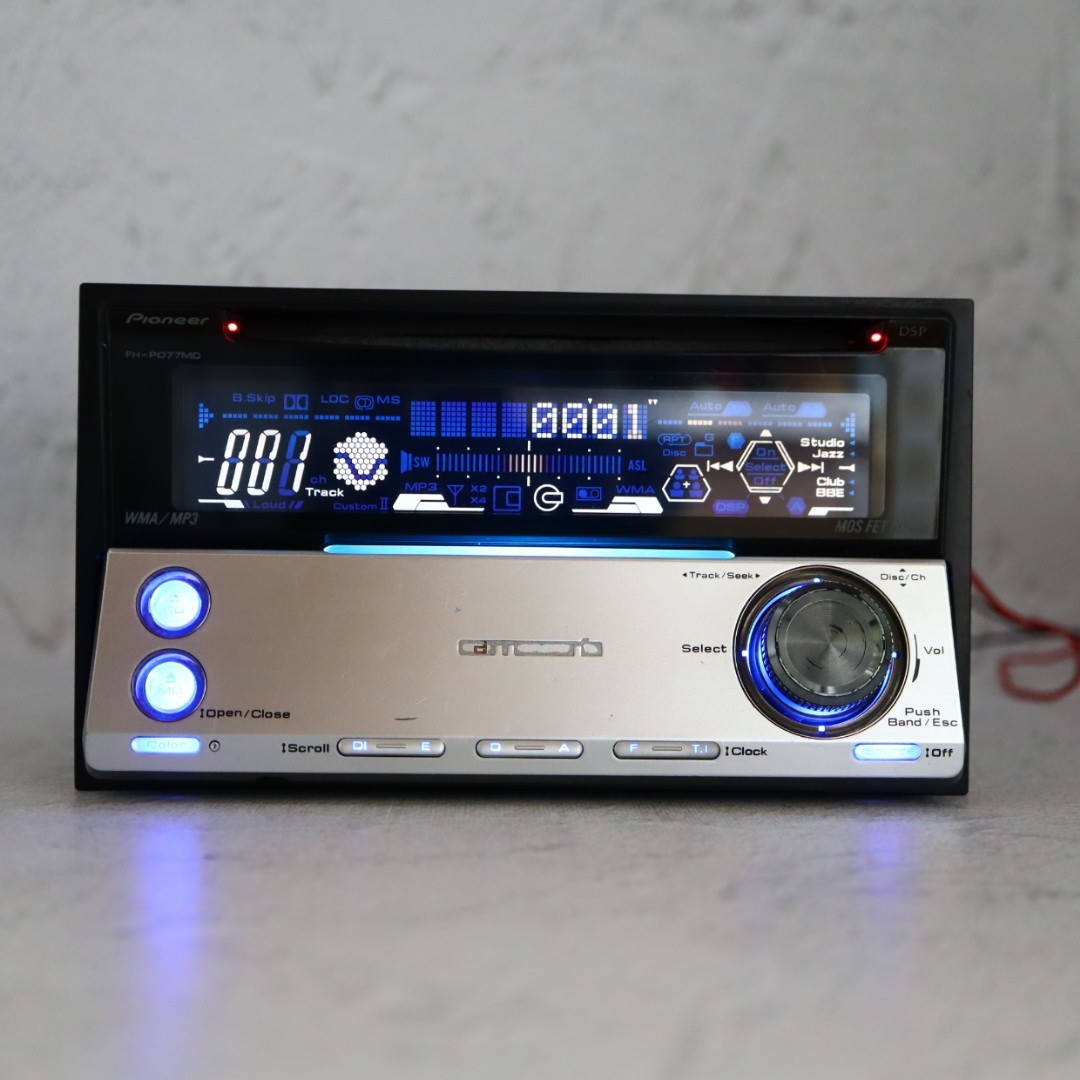 Pioneer Carrozzeria FH-P077MD Car Audio Stereo 2DIN CD MD | eBay