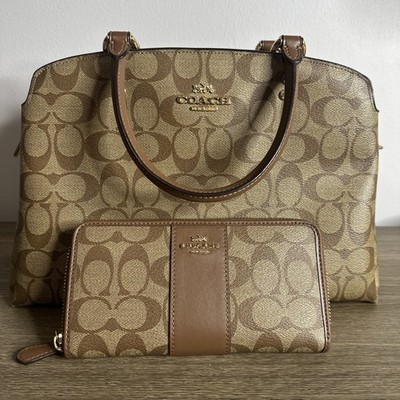 COACH Lillie Carryall Bag Leather Lady women /Wallet *No Crossbody Strap