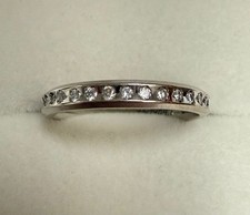 Channel Set Full Diamond Wedding Band