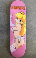 Hook Ups Skateboards Peach Sparkle PINK SPECIAL EDITION 8.5 X 32.25 *ULTRA RARE*