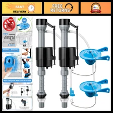 Toilet Float Replacement Kit - 3" Flapper & Adjustable Fill Valve - Easy Install