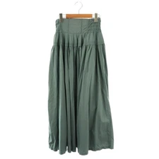 COCO DEAL 23SS Flare Nylon Corset Waist Skirt Blue Gray Women's Used