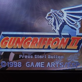 Gun Griffon II 2 W/Manual Obi Sega Saturn SS Retro Used Game Good NTSC-J Japan