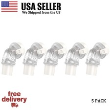 5-Pack QuietAir Elbow for ResMed F20 F30 Mask, 360 Swivel Quick Release