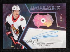 2020-21 Upper Deck Black Diamond Gemography Diamonds 9/25 Thomas Chabot Auto 4t6