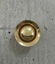 Handmade Brass Flush Mount Chandelier Mid Century Modern Double Disk Light