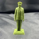 Vintage Marx Hard Plastic Green Statuette Figure of General O'Donnell