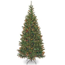 6 ft Pre-Lit Aspen Spruce Artificial Christmas Tree, 300 Multicolor Lights, 6...