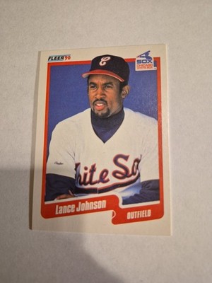 Lance Johnson 1990 FLEER #536 FREE SHIPPING