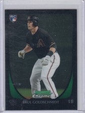 2011 Paul Goldschmidt Bowman Chrome ROOKIE CARD #108 - Cardinals RC QTY. rookie card picture