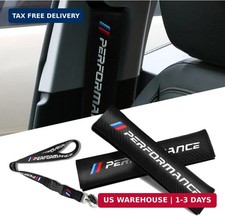 Car M 3 Color Performance Letters seat Belt Cover Carbon Fiber Texture Car seat