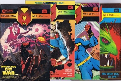 MIRACLEMAN # 2, 3, 4, 6 US Comics Konvolut 1985 Alan Moore