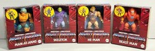 Masters of the Universe Mighty Masters Set He-Man Skeletor Man At Arms Beast Man