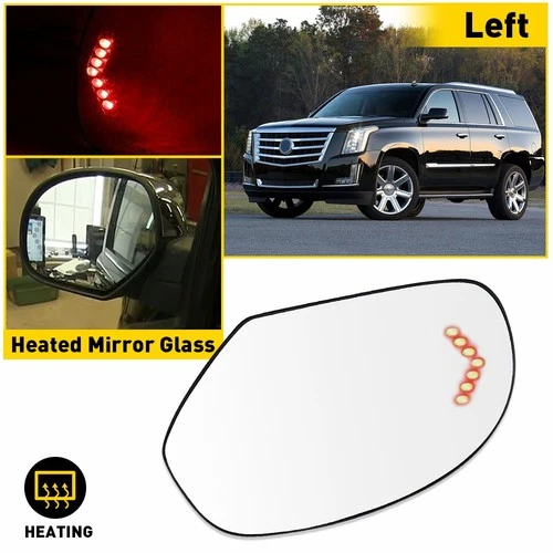 For 07-13 Cadillac Chevrolet Tahoe GMC Yukon Mirror Glass Heated Signal Driver