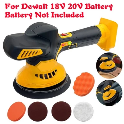 Cordless Car Buffer Polisher for Dewalt 18V 20V Battery with 6 Variable Speeds