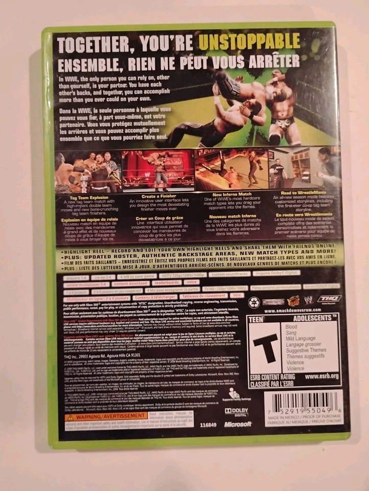 WWE Smackdown Vs Raw 2009, Complete, Tested And Works - Image 3 of 4