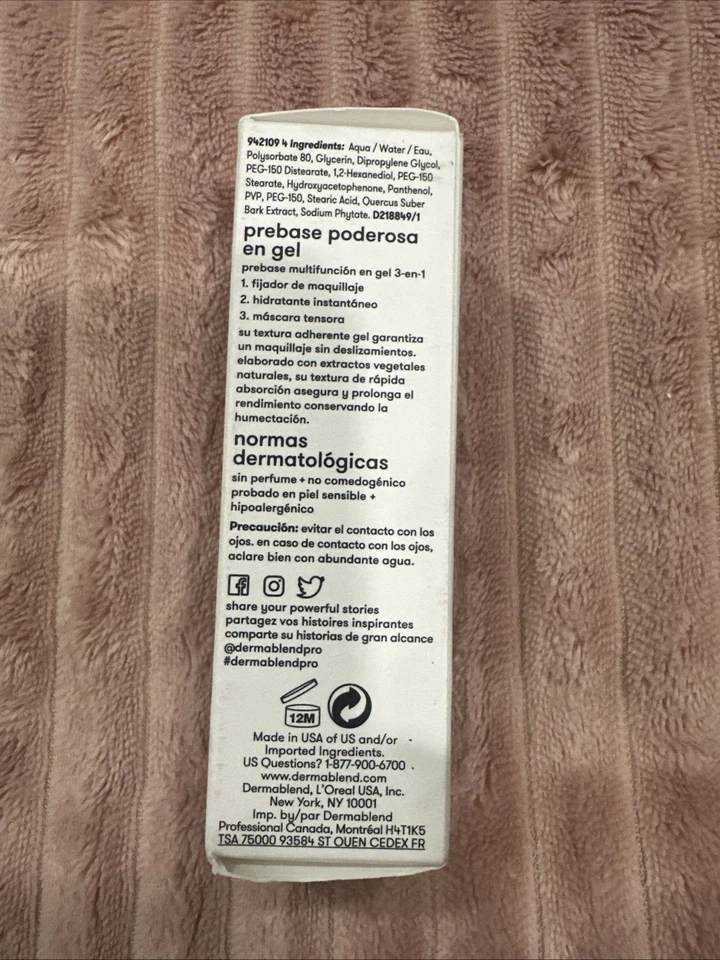 Dermablend ~ Insta-Grip Powerful Jelly Primer - Face Makeup - Net Wt. 1 Oz New - Image 3 of 4