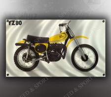VINTAGE YAMAHA YZ80 MOTORCYCLE BANNER