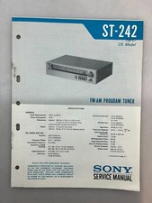 Sony ST-242 Original Service Manual Free Shipping