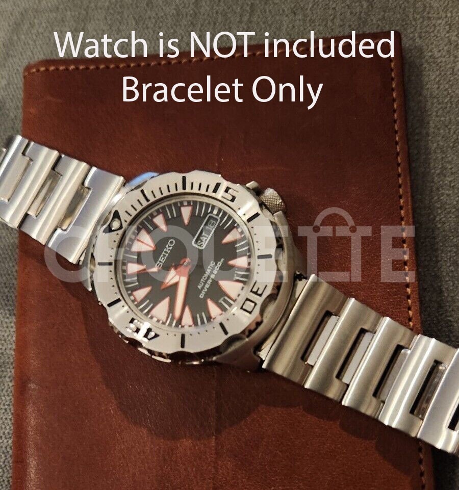 OEM Seiko 49X8JG 20mm Stainless Steel Monster Watch Band