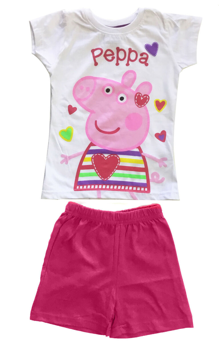 Peppa pig short pyjamas clearance