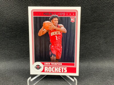 Rockets Rookie Thompson 2023-24 Panini NBA Hoops AMEN THOMPSON RC Rookie #300 Rockets | eBay