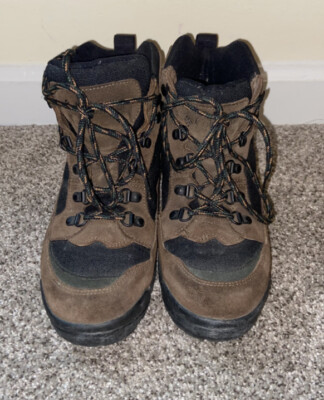 Columbia Mid Ankle Brown Black Suede Hiking Walking Boots  display picture 3