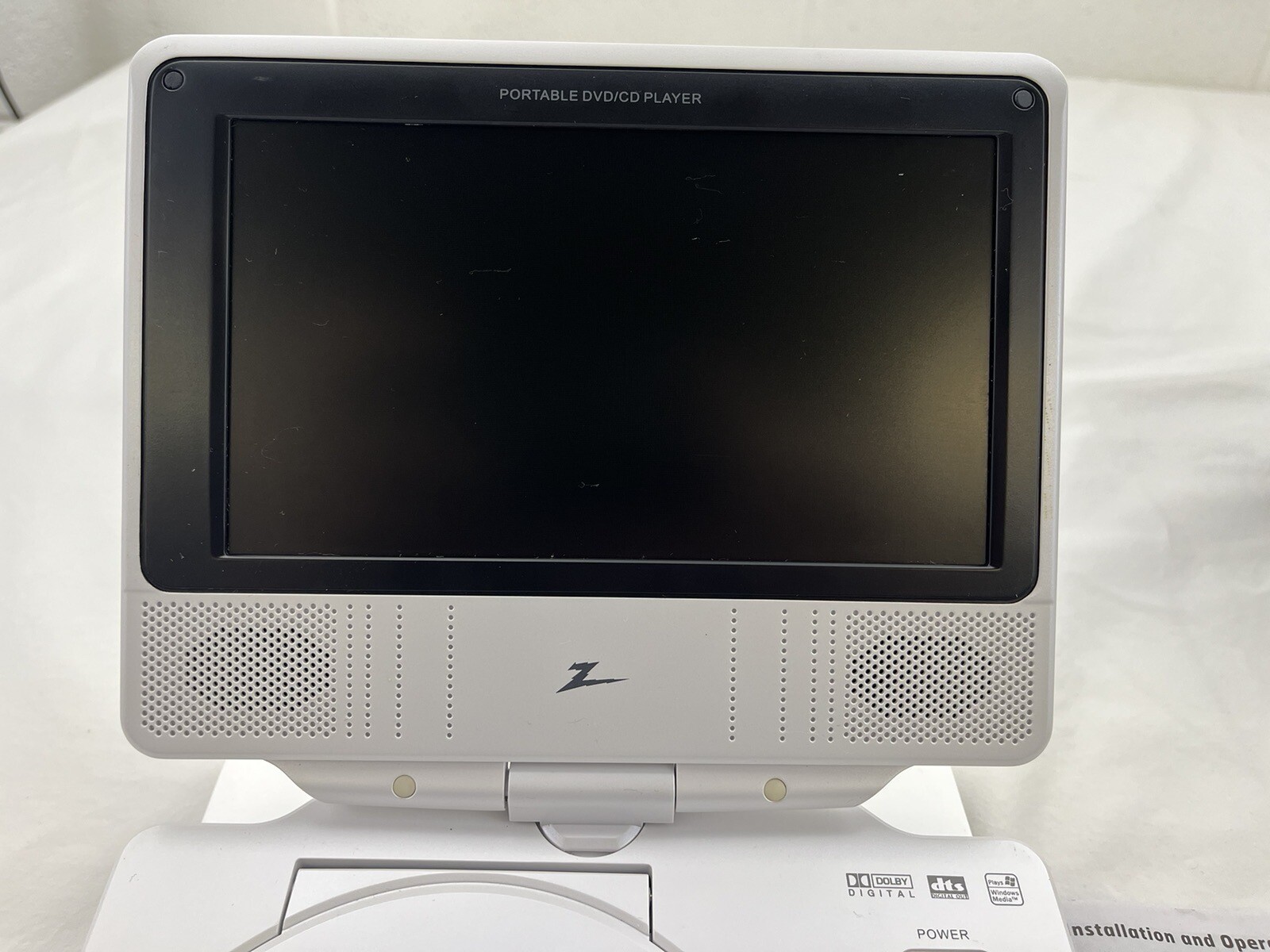 Vintage Zenith Portable DVD/CD Player DVP615 Battery Pack/With