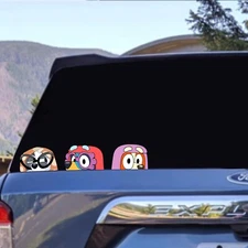 GRANNIES BLUEY WATERPROOF VINYL WINDOW PEEKER STICKERS