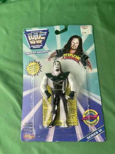 WWF Bend-Ems Undertaker II Wrestling Action Figure...