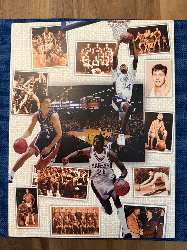 Guía de medios de baloncesto para hombre Kansas Jayhawks 1997-1998 Paul Pierce Raef LaFrentz Foto 2 de 4