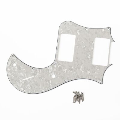 PRS S2 Standard 22 Pickguard, 3-Ply, Pearloid/Black/White