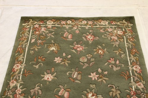 3'6"" x 5'5"" ft. Colorida alfombra oriental tinte vegetal mechonada a mano - Imagen 3 de 7