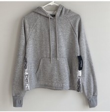 bebe Sequin Stripes Hoodie